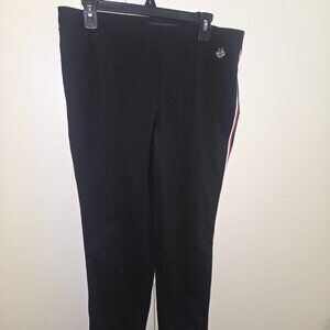 Black, with White/Red Stripes, Tommy Hilfiger Track Pants